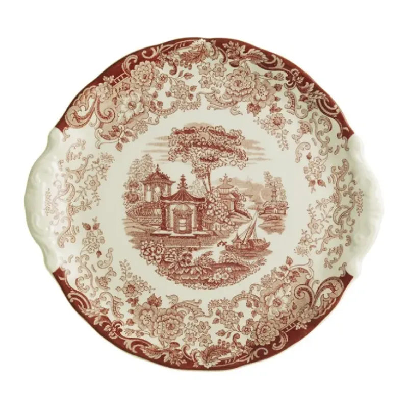 La Cartuja de Sevilla Bandeja de pastas colección 202 Rosa > Bandejas De Pastas
