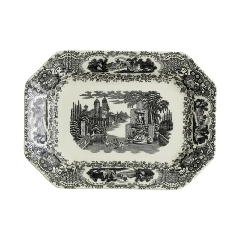 La Cartuja de Sevilla Fuente colección Negro Vistas tamaño pequeño > Fuentes Y Ensaladeras