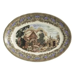 La Cartuja de Sevilla Fuente colección Viejo Molino tamaño mediano > Fuentes Y Ensaladeras