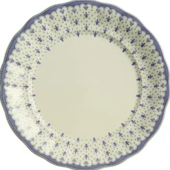La Cartuja de Sevilla Fuente redonda colección Flor de Lis Azul > Fuentes Y Ensaladeras