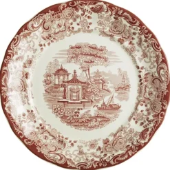 La Cartuja de Sevilla Fuente redonda colección 202 Rosa > Fuentes Y Ensaladeras