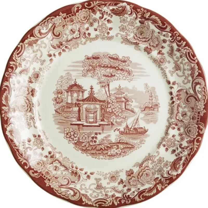La Cartuja de Sevilla Fuente redonda colección 202 Rosa > Fuentes Y Ensaladeras