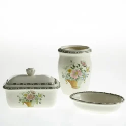 La Cartuja de Sevilla Juego de baño colección Canasto Floral > Baño