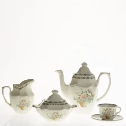 La Cartuja de Sevilla Juego de café de 15 piezas colección Canasto Floral > Juegos De Café