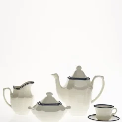 La Cartuja de Sevilla Juego de café de 15 piezas colección Basic Line Blue > Juegos De Café