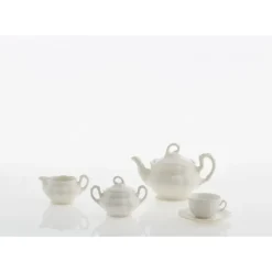 La Cartuja de Sevilla Juego de té de 27 piezas colección Aurora Blanca > Juegos De Té