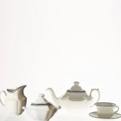 La Cartuja de Sevilla Juego de té de 27 piezas colección Basic Line Blue > Juegos De Té