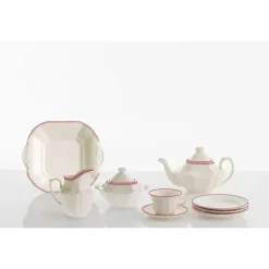 La Cartuja de Sevilla Juego de té de 40 piezas colección Basic Line Red > Juegos De Té