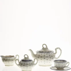 La Cartuja de Sevilla Juego de té de 15 piezas colección Flor de Lis Azul > Juegos De Té