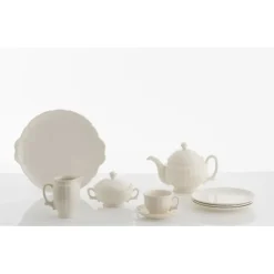 La Cartuja de Sevilla Juego de té de 40 piezas colección Imperio Blanca > Juegos De Té