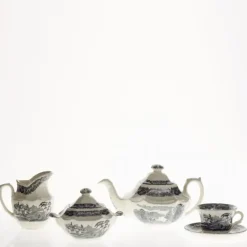 La Cartuja de Sevilla Juego de té de 15 piezas colección Negro Vistas > Juegos De Té
