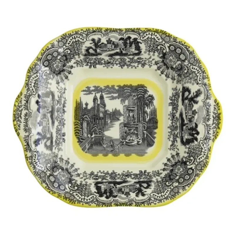 La Cartuja de Sevilla Juego de té de 40 piezas colección Negro Vistas Yellow by Aaron Stewart > Juegos De Té