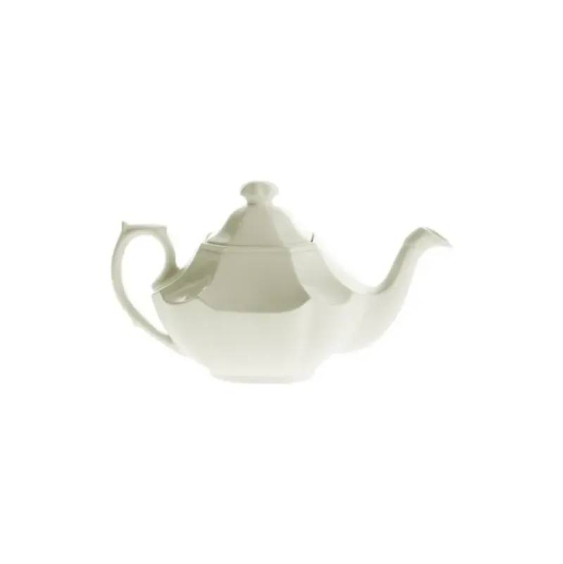 La Cartuja de Sevilla Juego de té de 15 piezas colección Ochavada Blanca > Juegos De Té