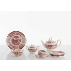 La Cartuja de Sevilla Juego de té de 40 piezas colección 202 Rosa > Juegos De Té