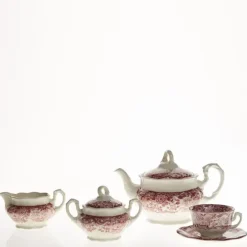 La Cartuja de Sevilla Juego de té de 27 piezas colección 202 Rosa > Juegos De Té