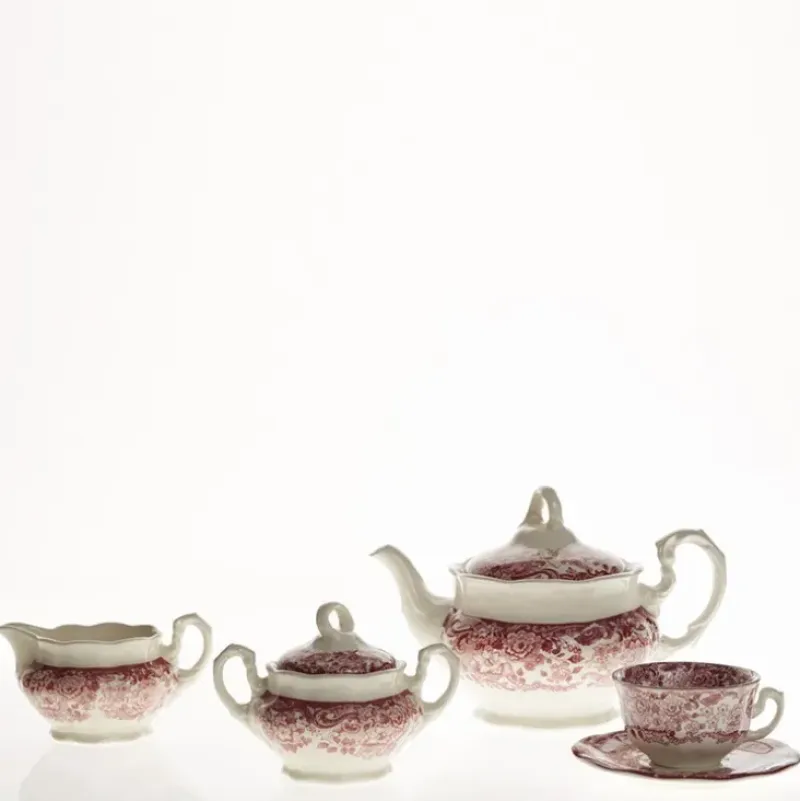La Cartuja de Sevilla Juego de té de 15 piezas colección 202 Rosa > Juegos De Té