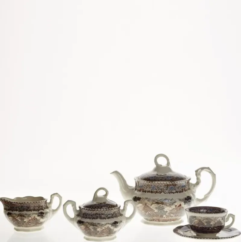 La Cartuja de Sevilla Juego de té de 15 piezas colección Viejo Molino > Juegos De Té