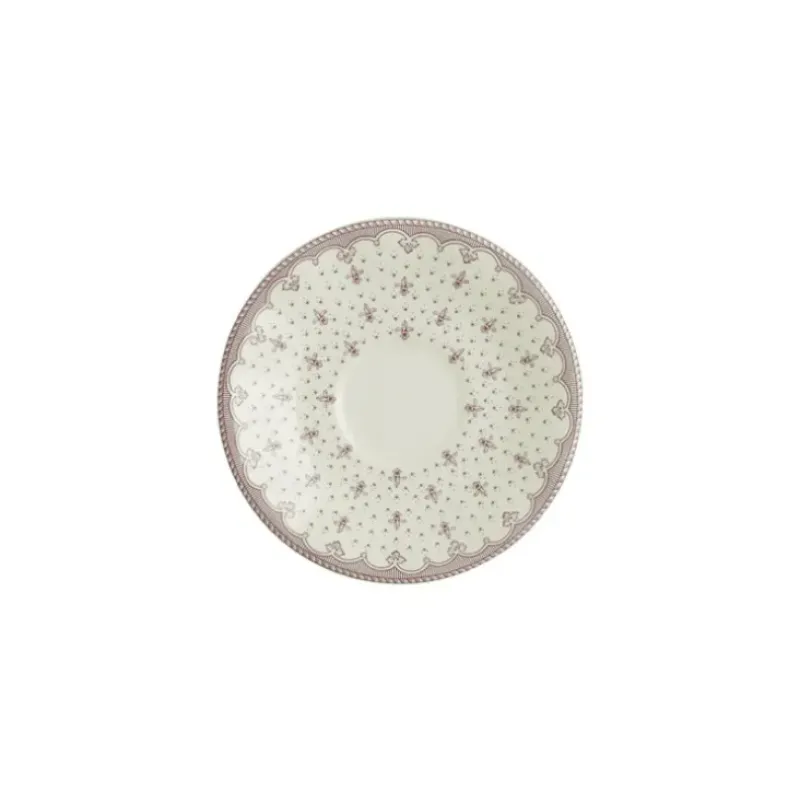 La Cartuja de Sevilla Platillo de café colección Flor de Lis Rosa > Platos