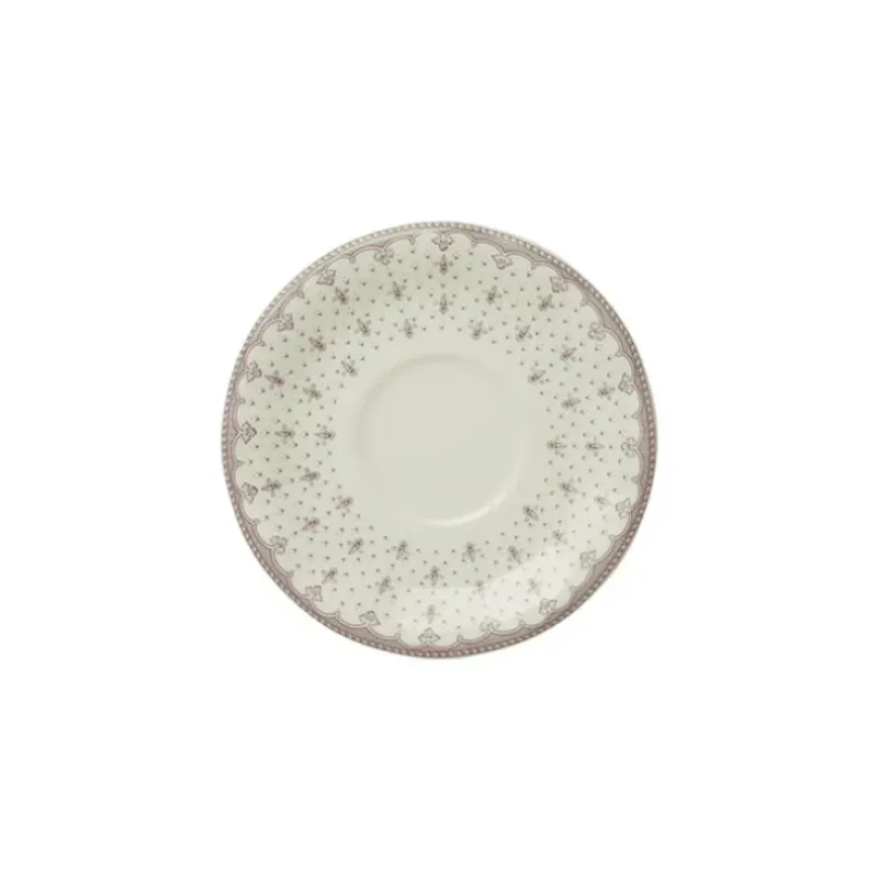 La Cartuja de Sevilla Platillo de té colección Flor de Lis Rosa > Platos