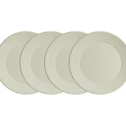 La Cartuja de Sevilla Set de 4 bajo-platos colección Aurora Blanca > Set Y Servicios|Platos
