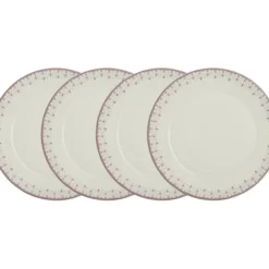 La Cartuja de Sevilla Set de 4 bajo-platos colección Flor de Lis Rosa > Set Y Servicios|Platos