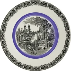 La Cartuja de Sevilla Set de 4 bajo-platos colección Negro Vistas Blue by Aaron Stewart > Set Y Servicios|Platos
