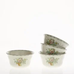 La Cartuja de Sevilla Set de 6 boles clásicos colección Canasto Floral tamaño pequeño > Set Y Servicios|Boles Y Tazas De Consomé
