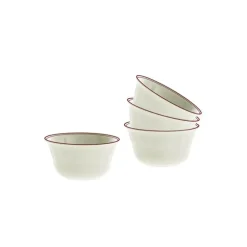 La Cartuja de Sevilla Set de 6 boles clásicos colección Basic Line Red tamaño pequeño > Set Y Servicios|Boles Y Tazas De Consomé