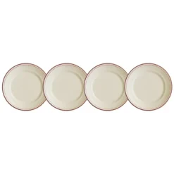 La Cartuja de Sevilla Set de 4 platos de pan colección Basic Line Red > Set Y Servicios|Platos