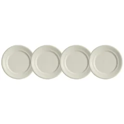 La Cartuja de Sevilla Set de 4 platos de pan colección Ochavada Blanca > Set Y Servicios|Platos