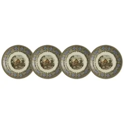 La Cartuja de Sevilla Set de 4 platos de pan colección Viejo Molino > Set Y Servicios|Platos