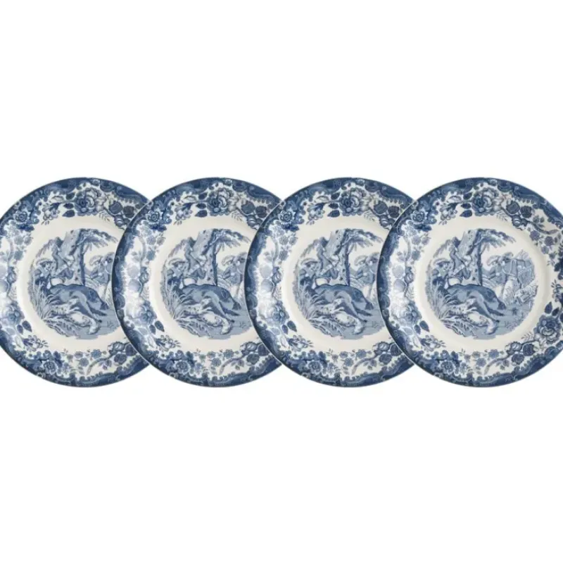 La Cartuja de Sevilla Set de 4 platos de postre colección Ceilán > Set Y Servicios|Platos