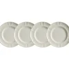 La Cartuja de Sevilla Set de 4 platos de postre colección Imperio Blanca > Set Y Servicios|Platos
