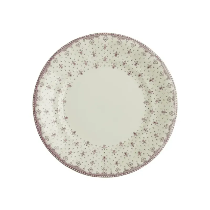 La Cartuja de Sevilla Set de 4 platos de postre colección Flor de Lis Rosa > Set Y Servicios|Platos