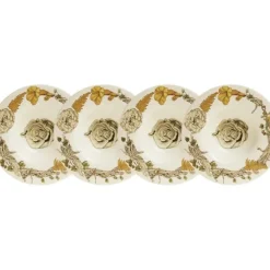 La Cartuja de Sevilla Set de 4 platos de postre hondo colección Geórgica > Set Y Servicios|Platos