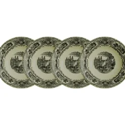 La Cartuja de Sevilla Set de 4 platos hondos colección Negro Vistas > Set Y Servicios|Platos