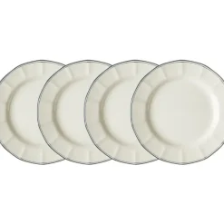 La Cartuja de Sevilla Set de 4 platos llanos 28 cm colección Basic Line Blue > Set Y Servicios|Platos