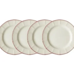 La Cartuja de Sevilla Set de 4 platos llanos 28 cm colección Basic Line Red > Set Y Servicios|Platos