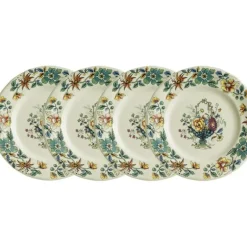 La Cartuja de Sevilla Set de 4 platos llanos 28 cm colección Bellavista > Set Y Servicios|Platos
