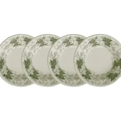 La Cartuja de Sevilla Set de 4 platos llanos colección Yedra > Set Y Servicios|Platos
