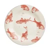 La Cartuja de Sevilla Set de 4 platos llanos colección Peces > Set Y Servicios|Platos