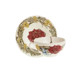 La Cartuja de Sevilla Set de taza de desayuno con platillo colección Geórgica > Set De Tazas Con Platillos