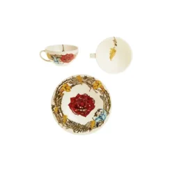 La Cartuja de Sevilla Set de taza de desayuno con platillo colección Geórgica > Set De Tazas Con Platillos