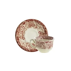 La Cartuja de Sevilla Set de 4 tazas de café con platillos colección 202 Rosa > Set De Tazas Con Platillos
