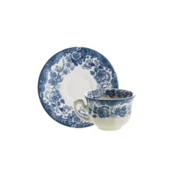 La Cartuja de Sevilla Set de 4 tazas de café con platillos colección Ceilán > Set De Tazas Con Platillos