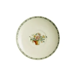 La Cartuja de Sevilla Set de 4 tazas de consomé con platillos colección Canasto Floral > Set Y Servicios|Boles Y Tazas De Consomé