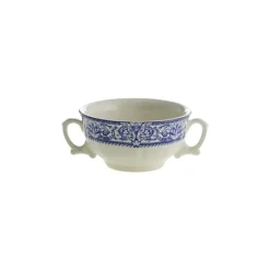 La Cartuja de Sevilla Set de 4 tazas de consomé con platillos colección 150 Aniversario > Set Y Servicios|Boles Y Tazas De Consomé