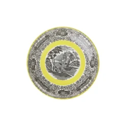 La Cartuja de Sevilla Set de 6 tazas de consomé con platillos colección Negro Vistas Yellow by Aaron Stewart > Set Y Servicios|Boles Y Tazas De Consomé
