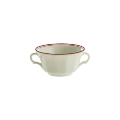 La Cartuja de Sevilla Set de 6 tazas de consomé con platillos colección Basic Line Red > Set Y Servicios|Boles Y Tazas De Consomé