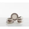 La Cartuja de Sevilla Set de 4 tazas de desayuno con platillos colección Viejo Molino > Set De Tazas Con Platillos